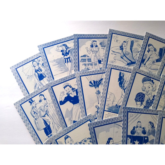 32 Blind Date Horoscope Penny Arcade Fortune Teller Cards Exhibit 1941 For Men - Picture 3 of 8